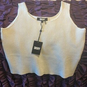 Nice scoop neck DKNY knit top Sz.Xl New